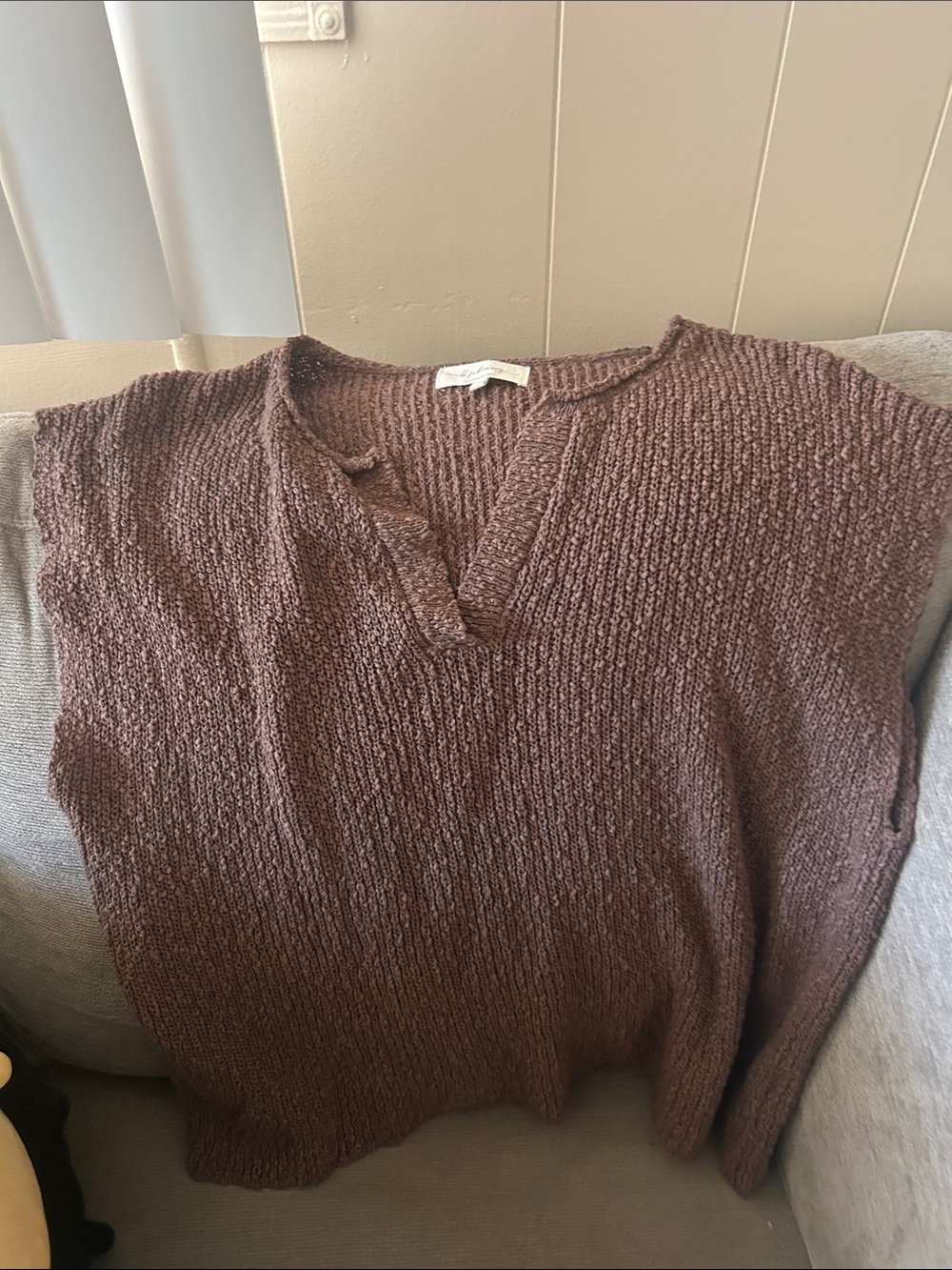 Cozy V-Neck Brown Women's Sweater